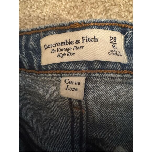 Abercrombie & Fitch Blue Flare Jeans - Picture 7 of 8